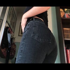 ANINE BING Black Denim Highwaisted Flare Jeans